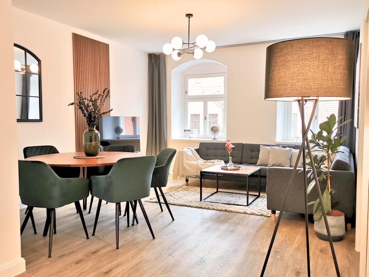 Fynbos Apartments Deluxe, Balkon, Historisch, Parkplatz Meißen Kültér fotó